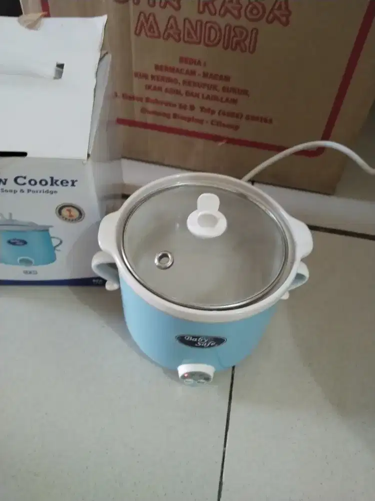 Jual cepat slow cooker bayi ukuran 0,8 liter