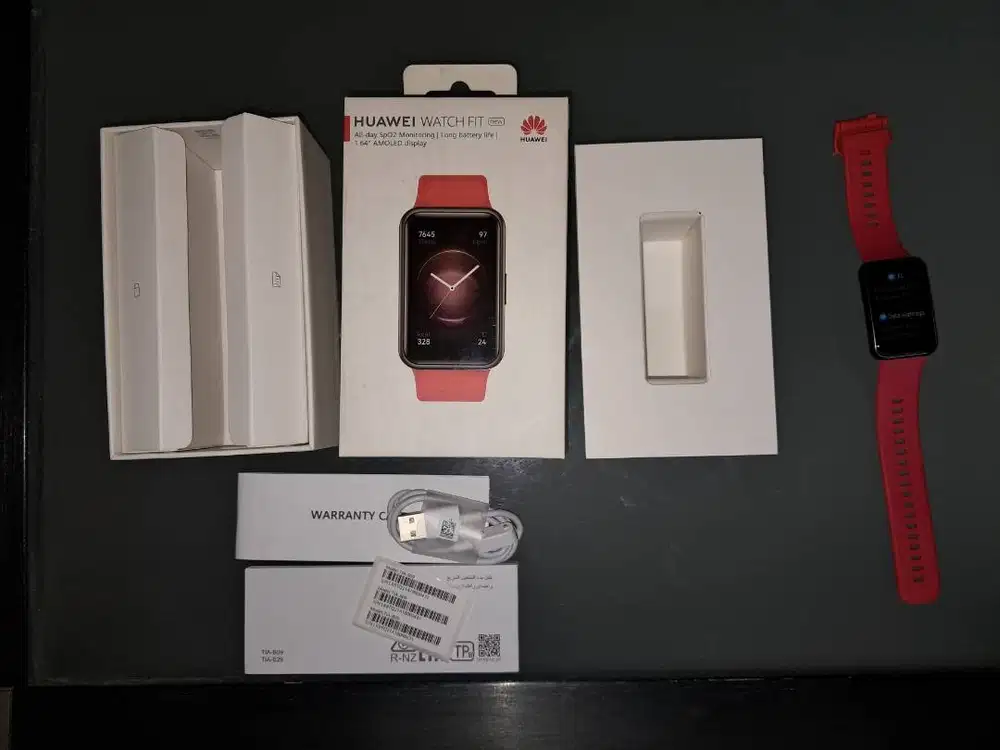 Samrt watch HUAWEI FIT- Pomelo Red. Ex Resmi Indonesia