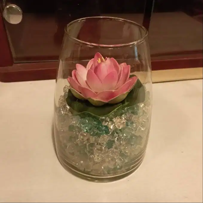 Pajangan Dekor Vas Kaca & Glass Stones Batu Kaca