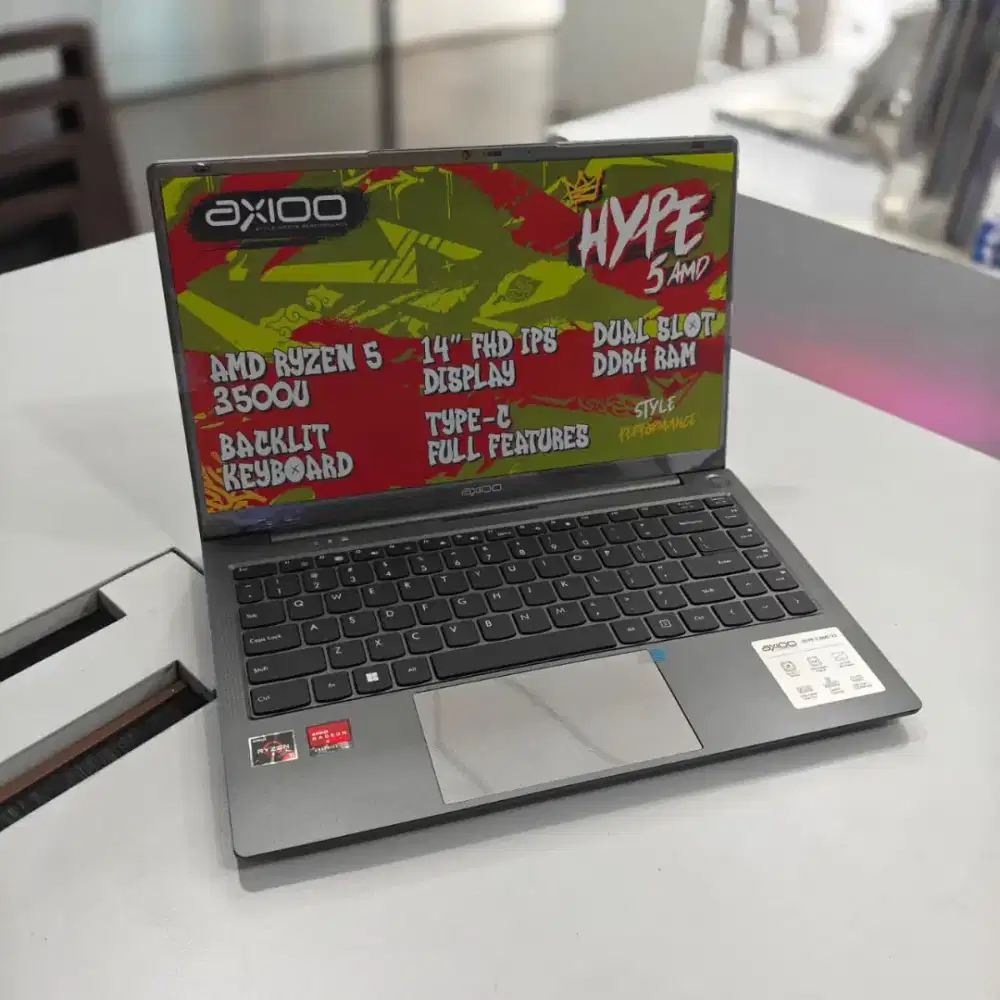 AXIOO HYPE RYZEN 5 RAM 8GB SSD 256GB SIAP PAKAI