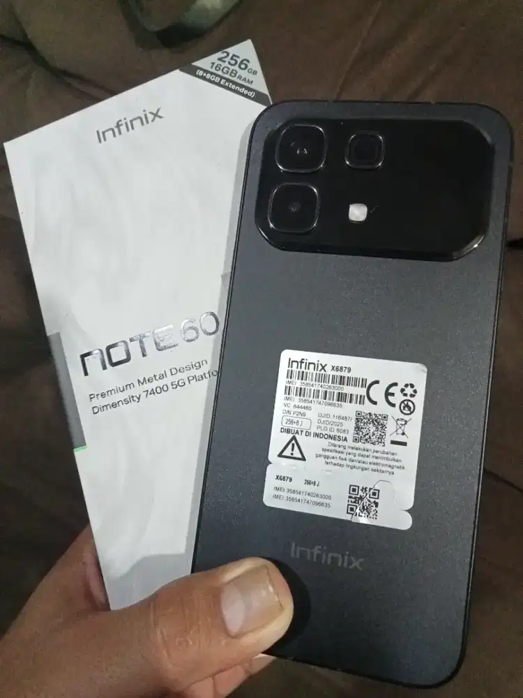 Infinix Not 60 /5G Ram. 8/256 garansi panjang