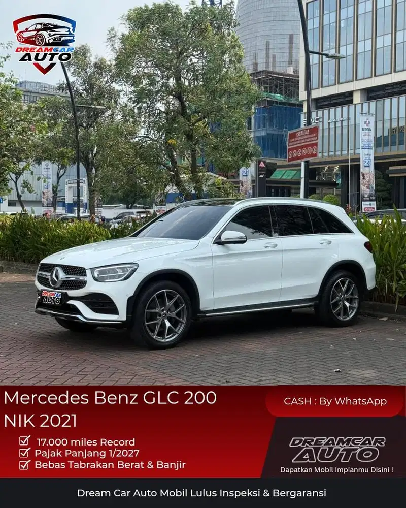 Mercedes-Benz MERCY GLC 200 AMG NIK 2021 PUTIH