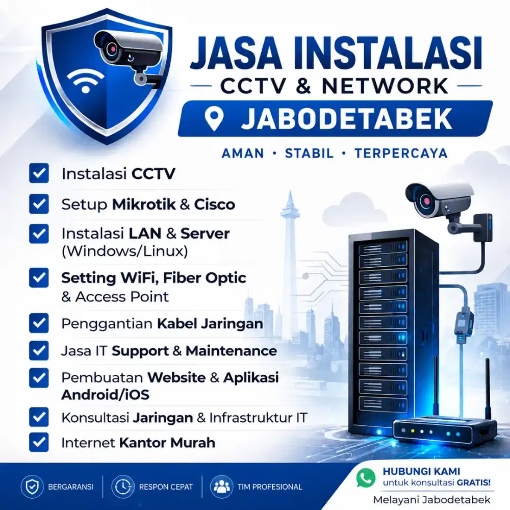 Jasa Instalasi CCTV & Network