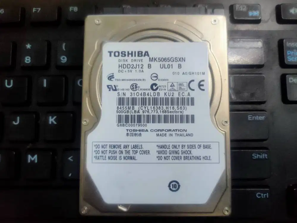 HDD LAPTOP TOSHIBA 500GB FULL GAME
