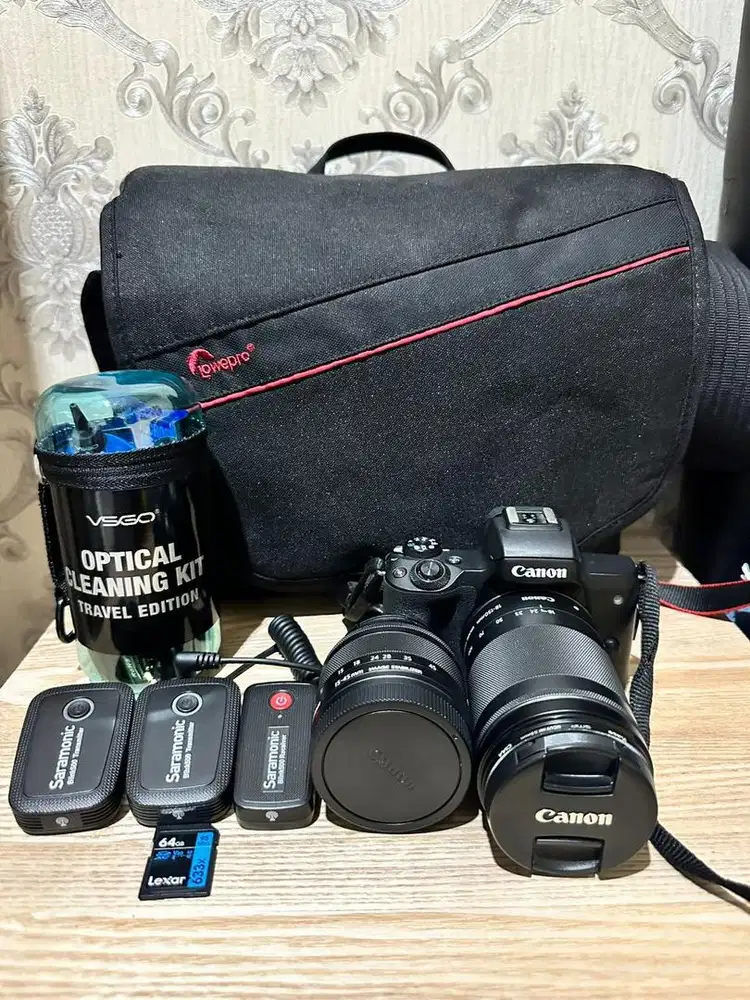 JUAL Camera Canon EOS M50 KIT 15-45mm & lensa canon 18-150mm Lengkap