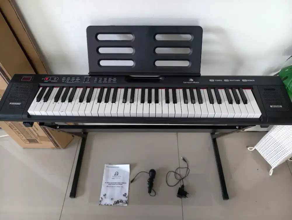 Benston Music Keyboard Elektrik 61 Tuts