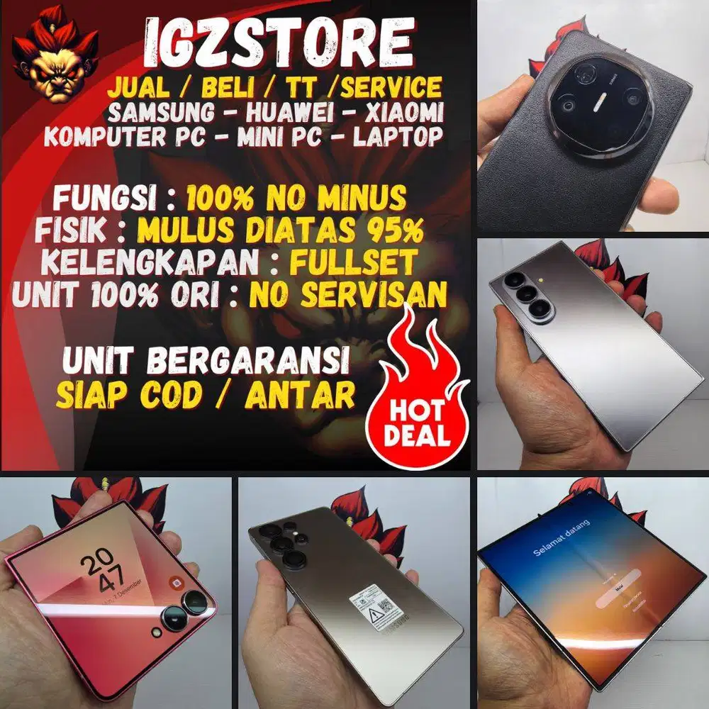 SIAP COD NO MINUS : JUAL BELI TT Tampung Samsung Z Fold Z Flip S Ultra