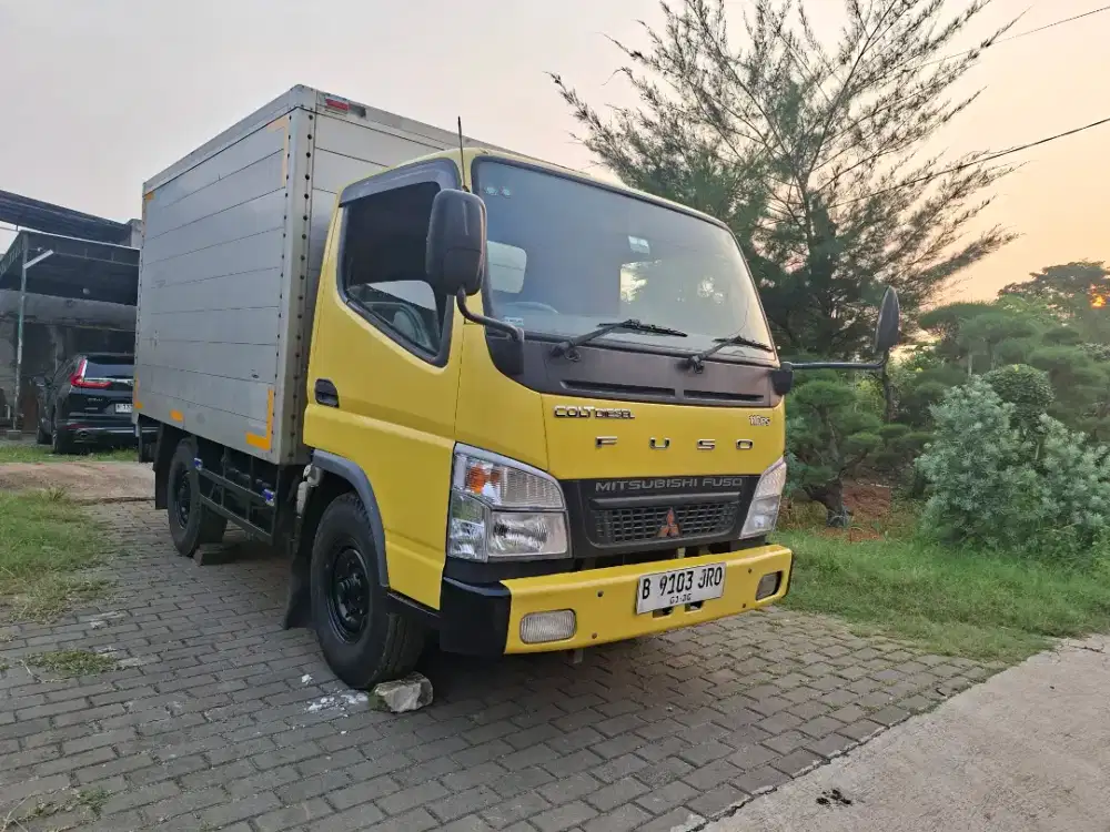 Mitsubishi CANTER FE 71 Engkel 4 Ban CDE.Box Lantai full Aluminium