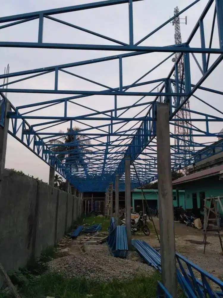 Kanopi atap seng sepandek