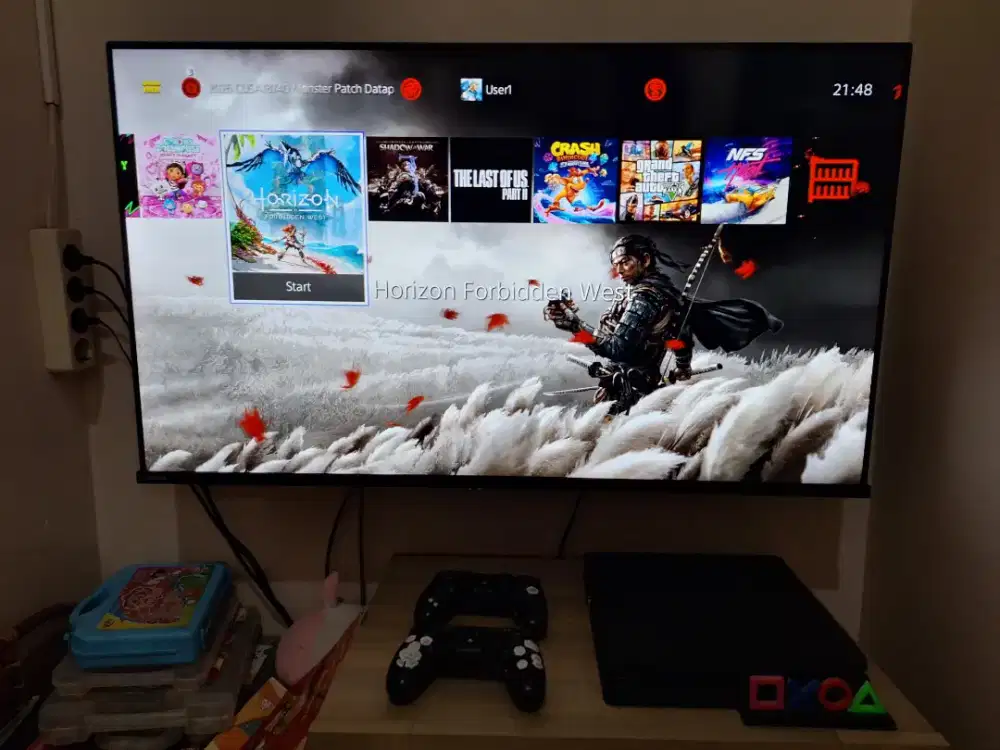 ps4 slim 1tb full game 2 stik