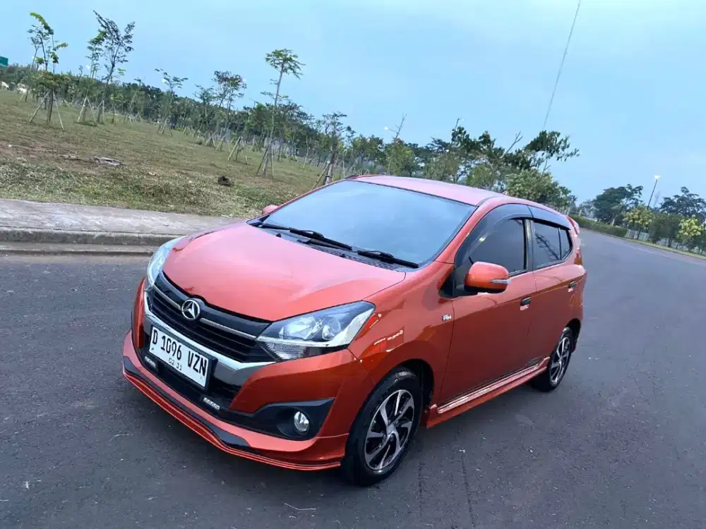 Dihatsu Ayla R 1.2 AT 2019 - Orange | KM Rendah 40 Ribu | Siap Pakai