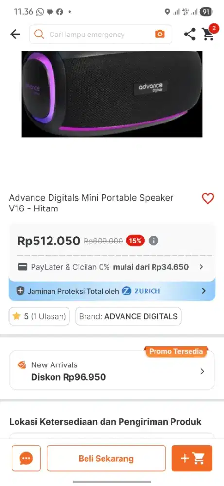 ADVANCE MINI PORTABLE SPEAKER V16