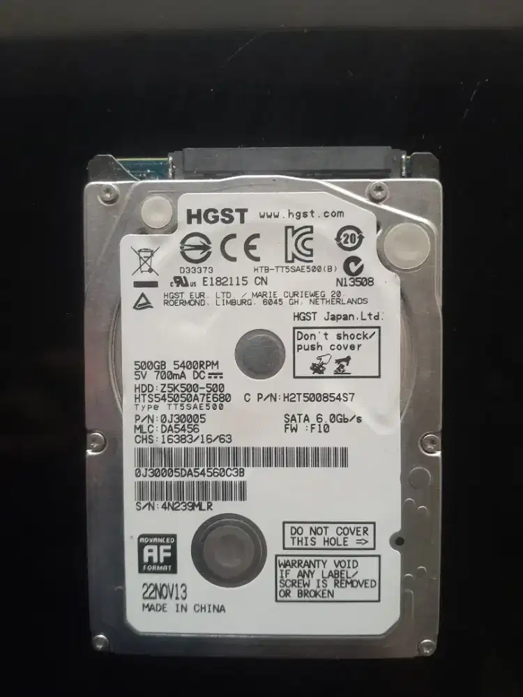 HARDIS LAPTOP 500GB