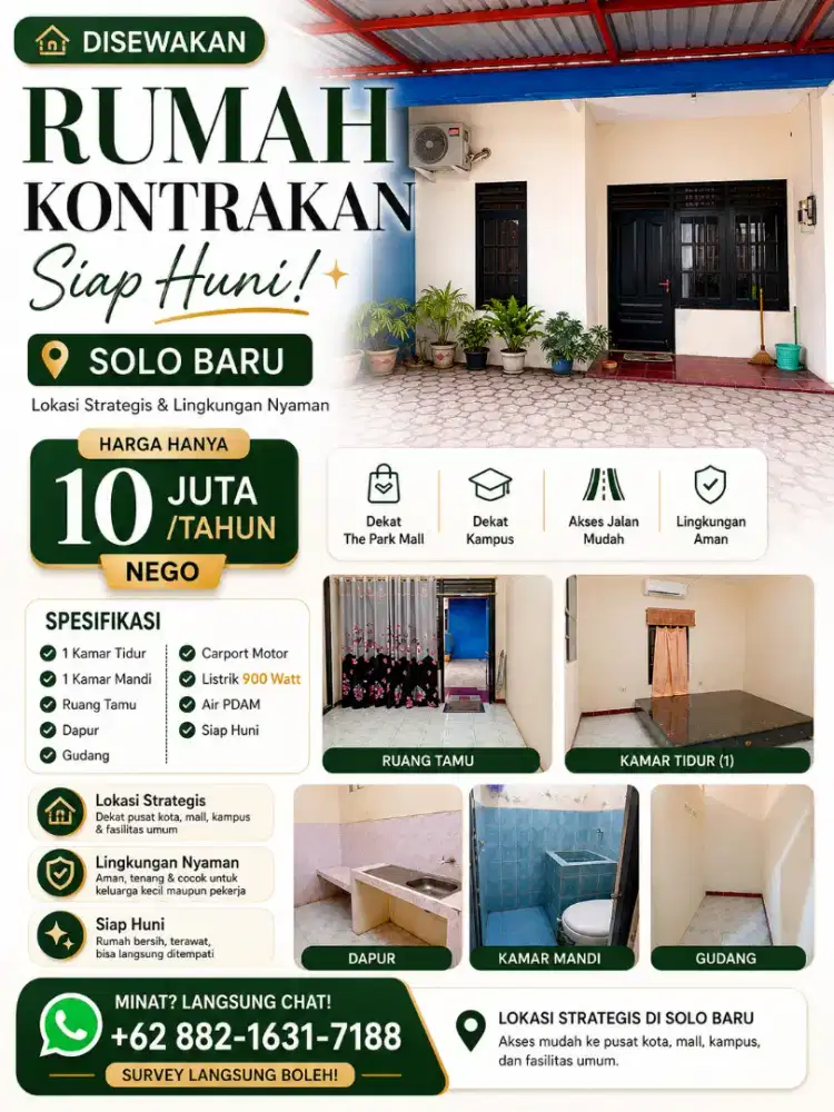 Dikontrakan rumah petak