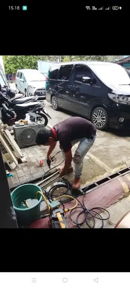 Jasa servis AC kulkas mesin cuci kompa air dll bergaransi