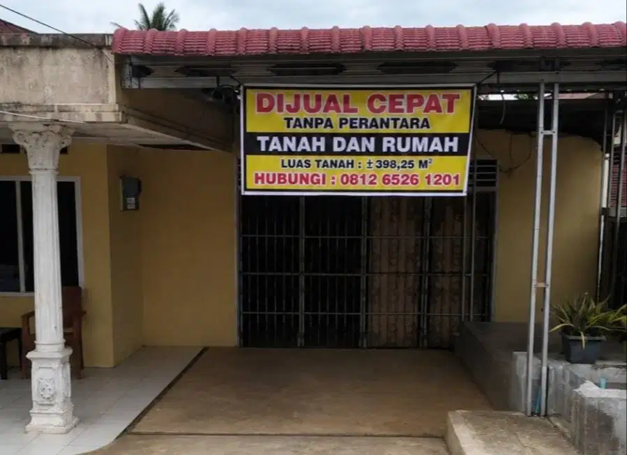 DIJUAL CEPAT RUMAH DAN TANAH 398 m² DEKAT TOL BRANDAN
