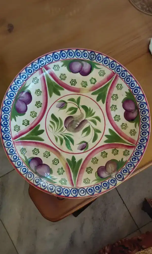 Piring Kangkung Antik motif Terong