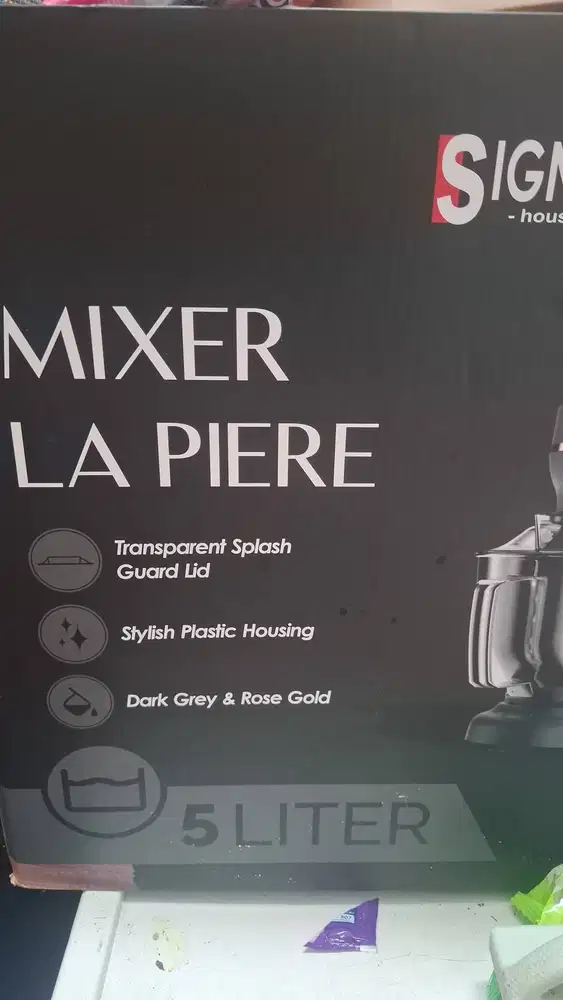 SIGNORA MIXER LA PIERE 5 LITER – Dark Grey Rose Gold
