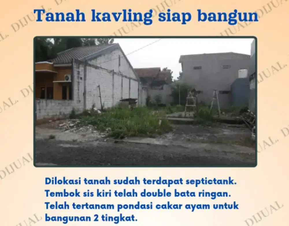Dijual Tanah Kavling Siap Bangun