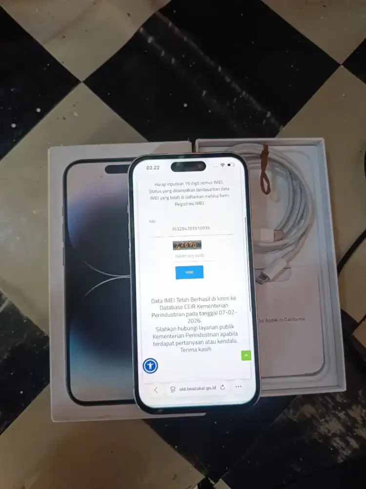I-Phone 14 pro 128 beacukai