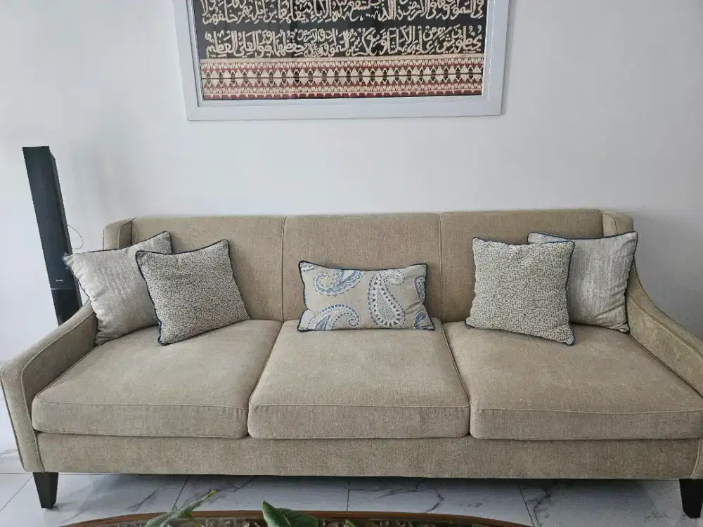 Dijual sofa fabric 3 seater