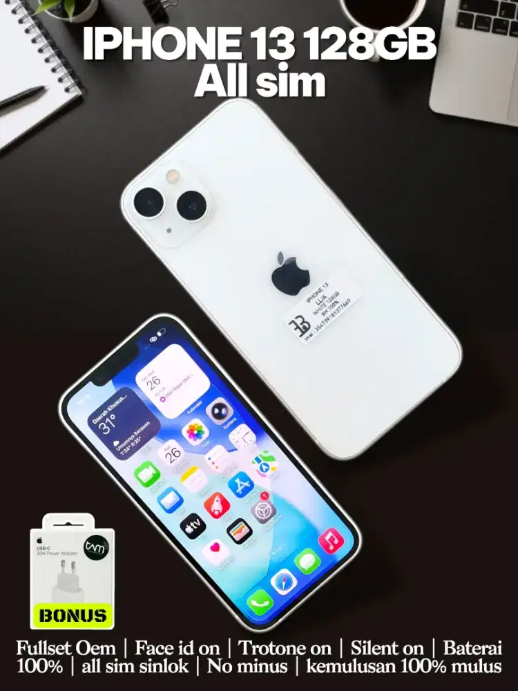 Iphone 13 128GB All sim mulus fullset simlok