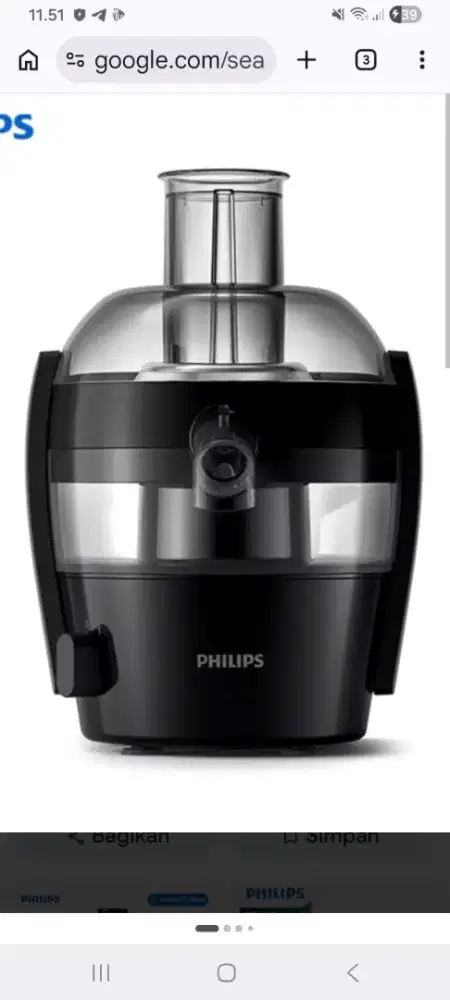 Jual juicer philip 500 nego