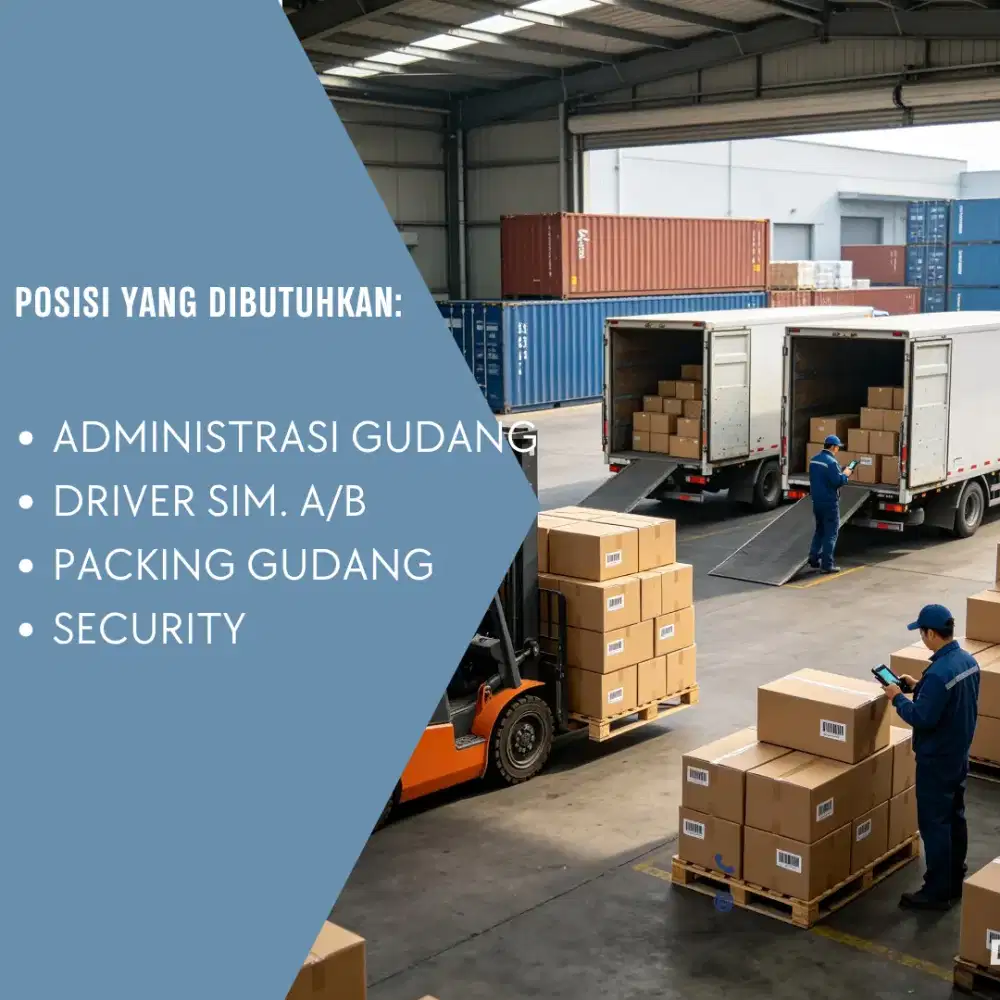 Loker karyawan Gudang segera