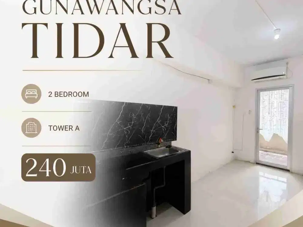 240 Juta‼️Apartemen Gunawangsa Tidar 2 BR