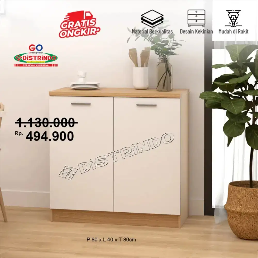 Kitchen Set Bawah 2Pintu Promo Termurah Gratis Ongkir