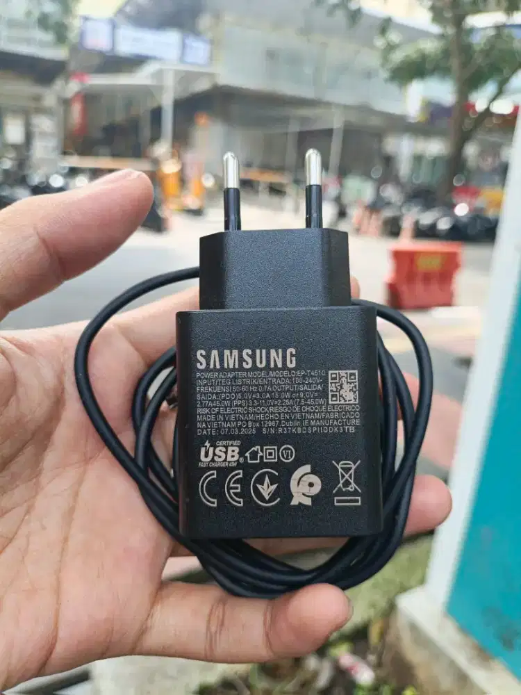 Charger Samsung Original 45 Watt Super Fast Charging 2.0