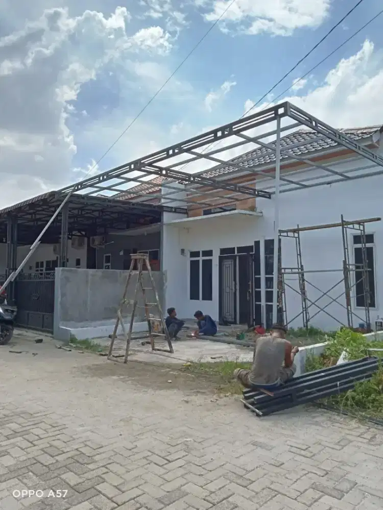 Kanopi atap seng sepandek