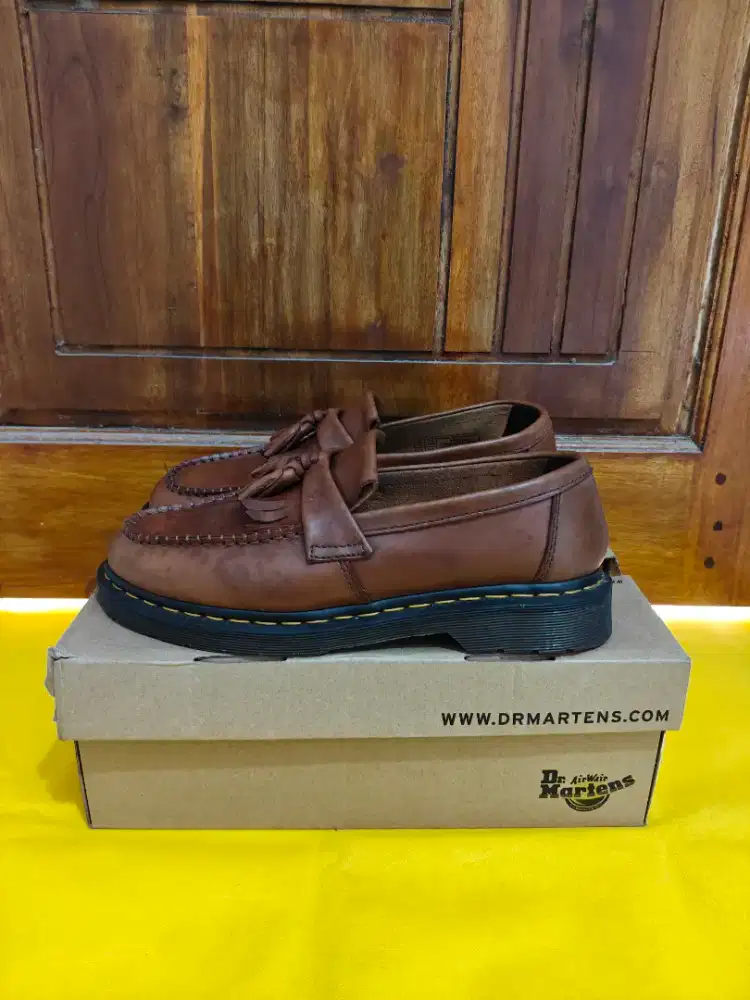 Dr Martens adrian tassel TAN slip on loafers