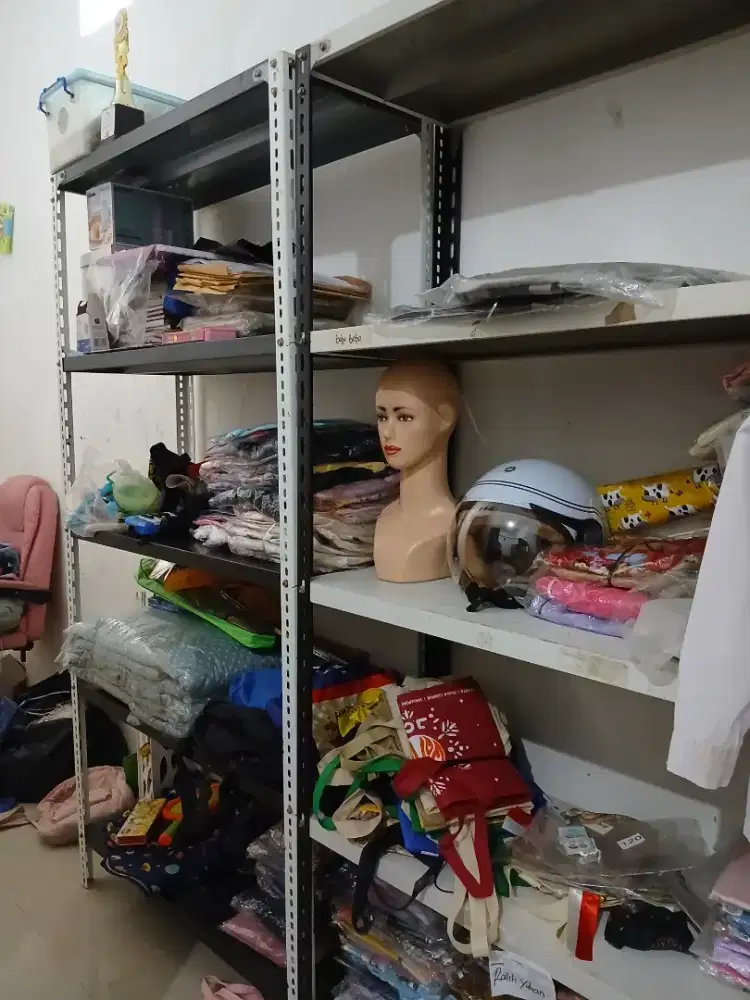 Rak besi susun bekas