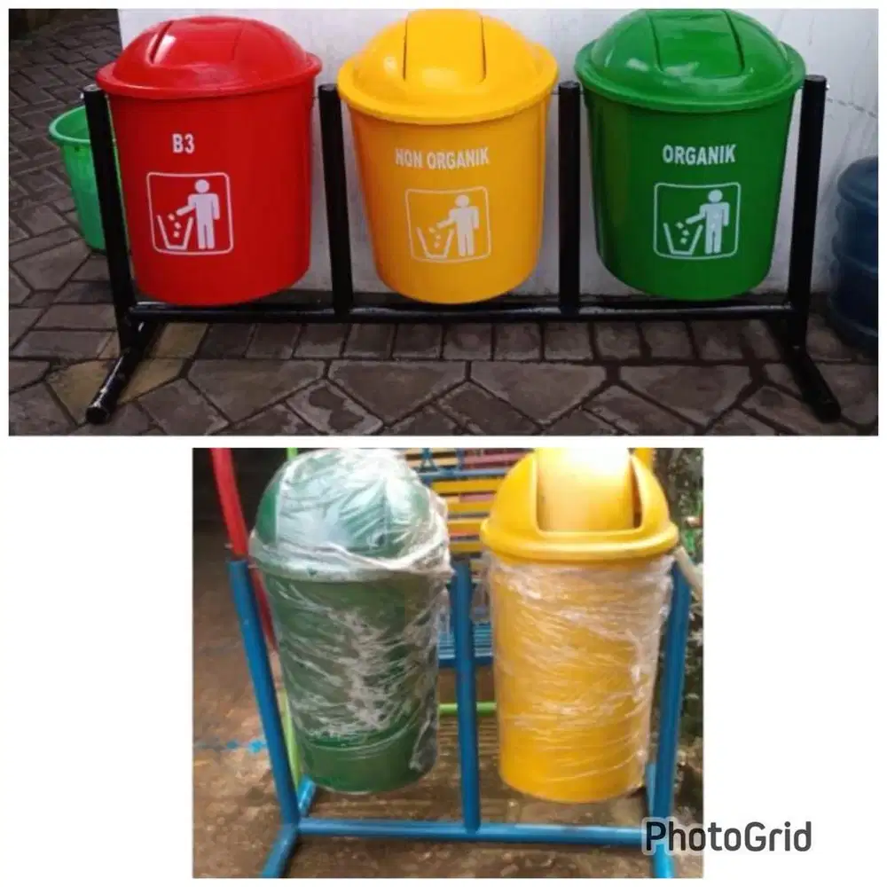 Tong sampah organik dan non organik (bs antr skitr medan)