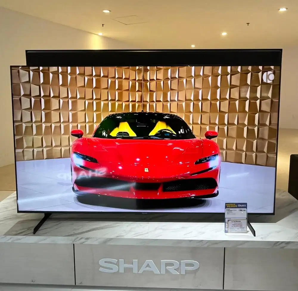 SHARP 4K QLED GOOGLE TV 85 INCH, BISA CICILAN 0%