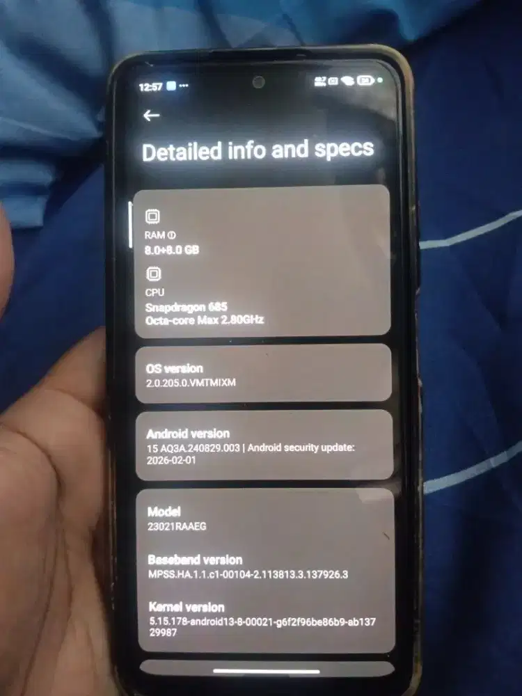 Xiaomi Redmi Note 12 4G 6/128 Unlocked Bootloader