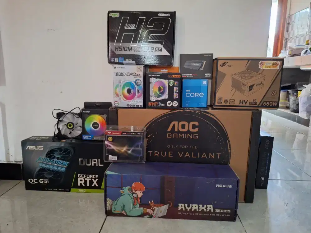 Pc set desain game render intel i5 gen 11 rtx 2060