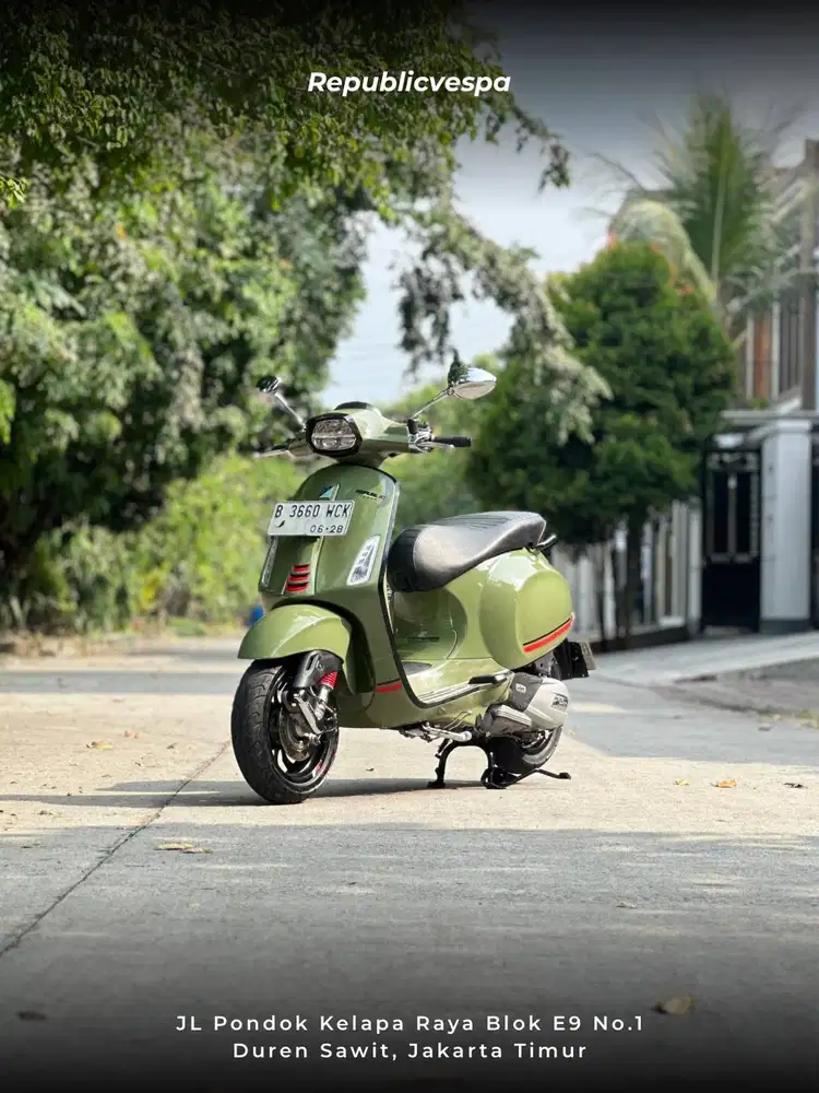 PIAGGIO VESPA SPRINT S150 IGET FACELIFT TH 2023 WARNA GREEN TENANCE