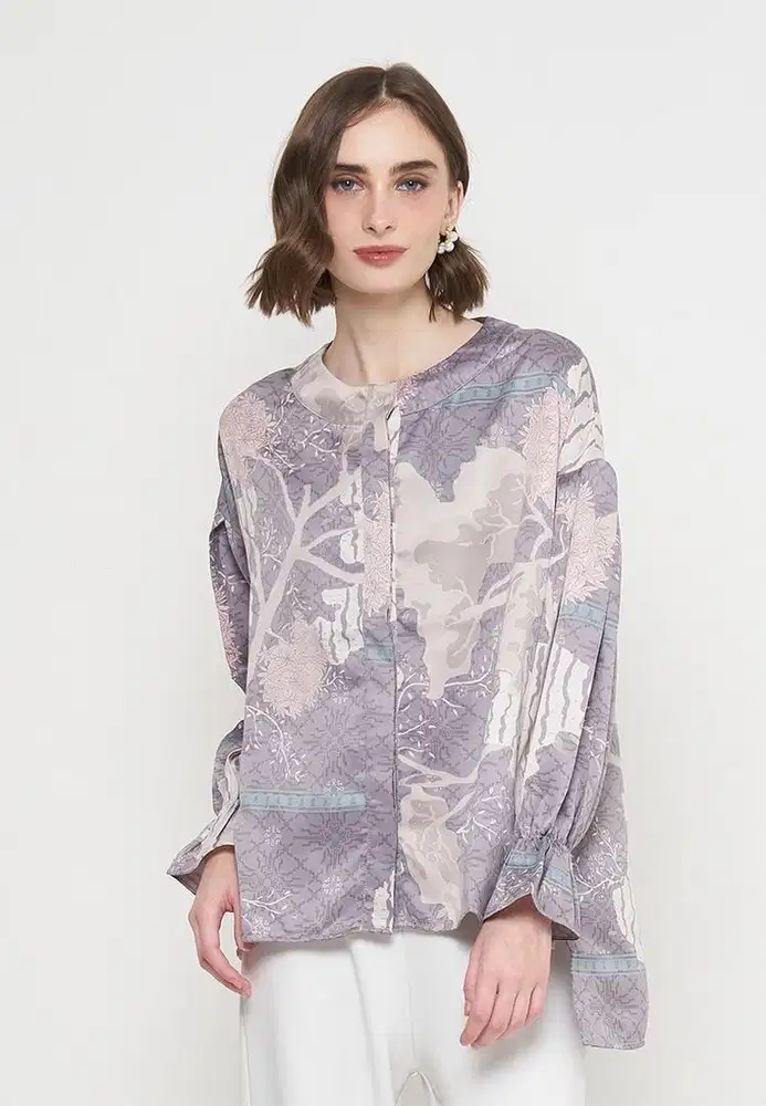Blouse Wanita cantik warna ungu