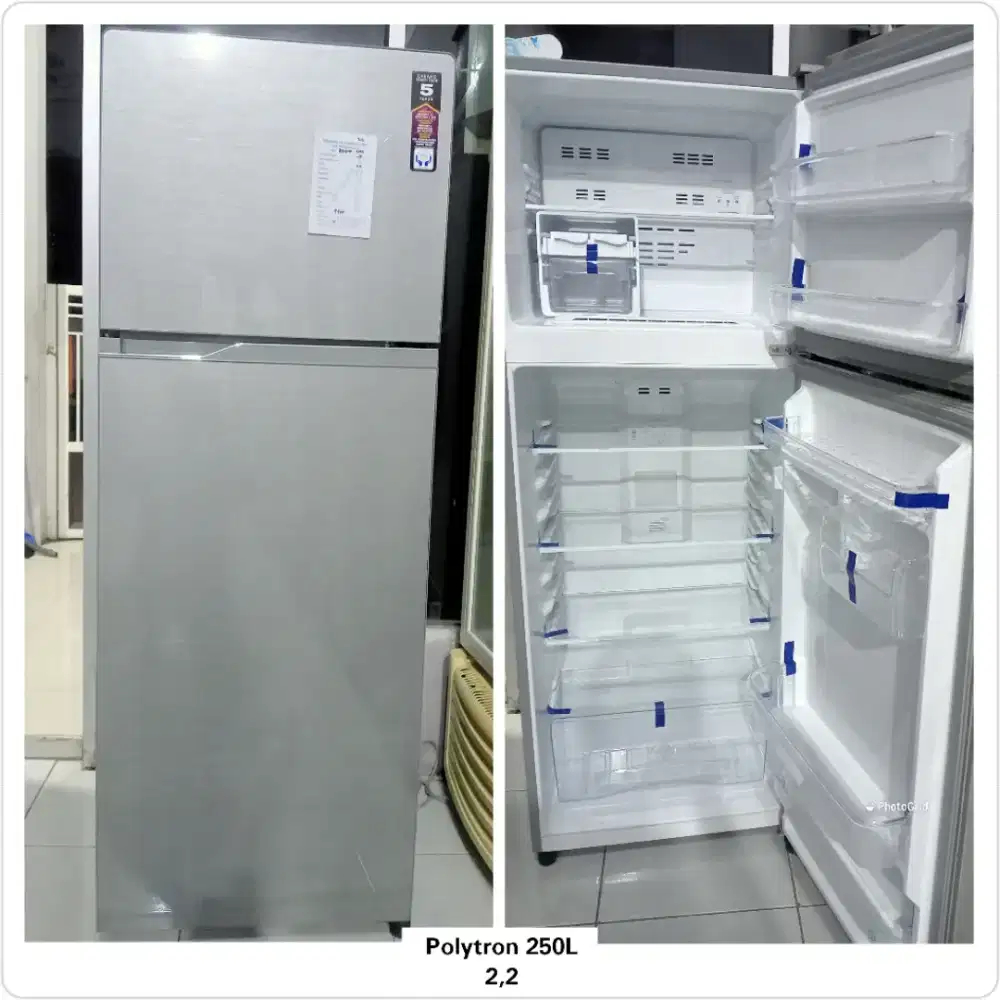Kulkas 2 pintu Polytron 250L