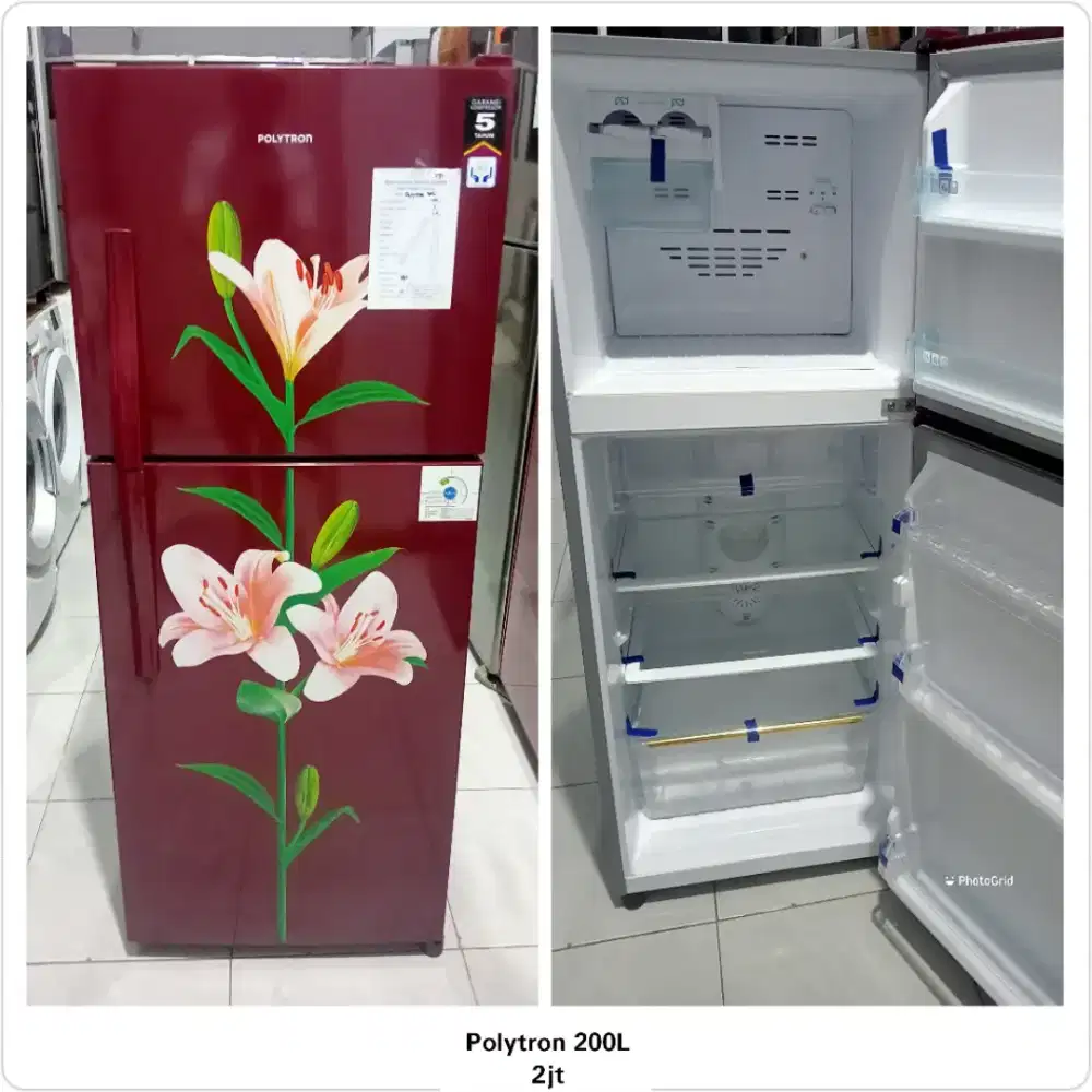 Kulkas Polytron 2 pintu 200L