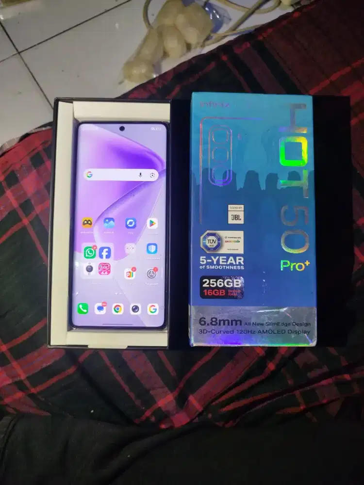 Infinix hot 50pro+ lengkap
