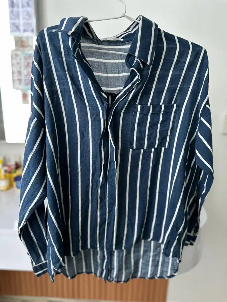 Blouse Korea Garis