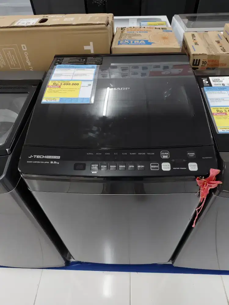 Mesin Cuci Sharp 9.5KG Cicilan 0% menggunakan Kredivo