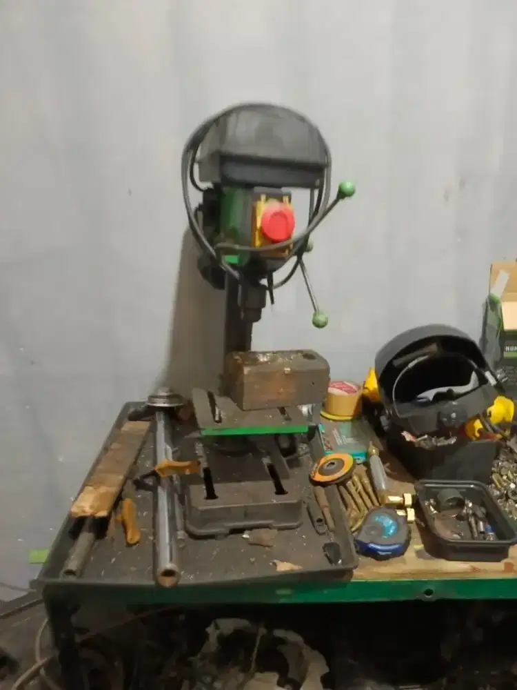 Las asetilin set, dua tabung alat bending pipa sama bor duduk