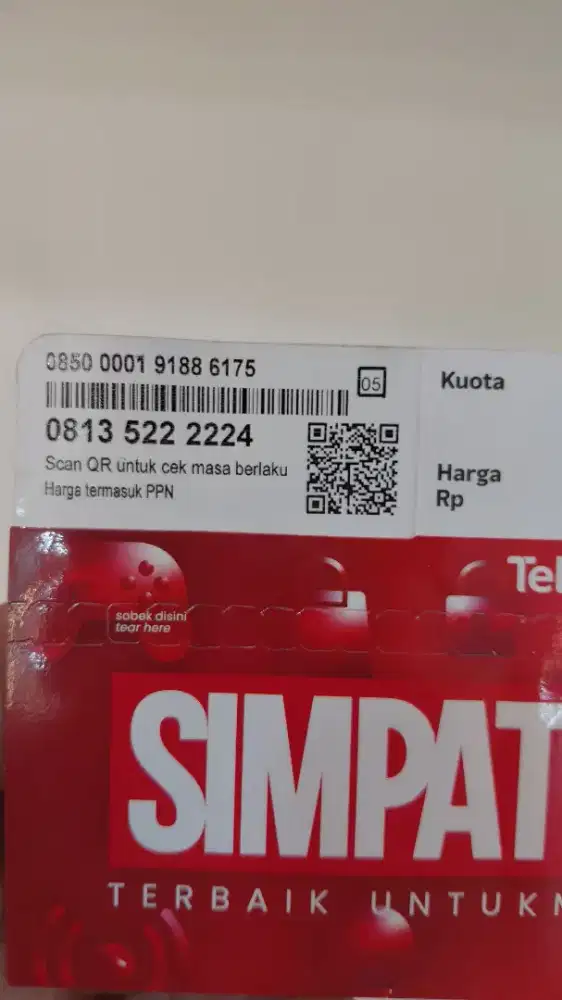 Nomor cantik perdana simpati segel 11digit