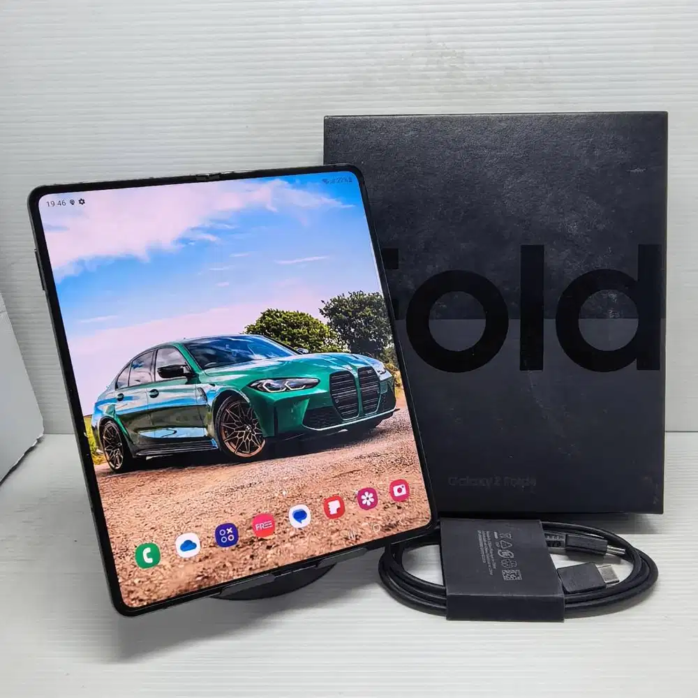 MULUS SAMSUNG GALAXY Z FOLD 4 5G 12/256 GRAYGREEN FULLSET SEIN NO MINU