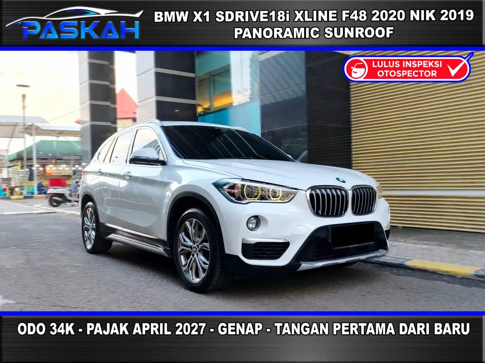 PANORAMIC SUNROOF Bunga=4% PAJAK=APRIL-2027 BMW X1 XLINE 2020 NIK 2019