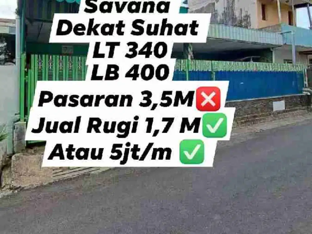 Jual Rugi Rumah Kaliurang Malang Kota di Bawah NJOP
